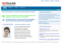 Tablet Screenshot of netyourjob.com